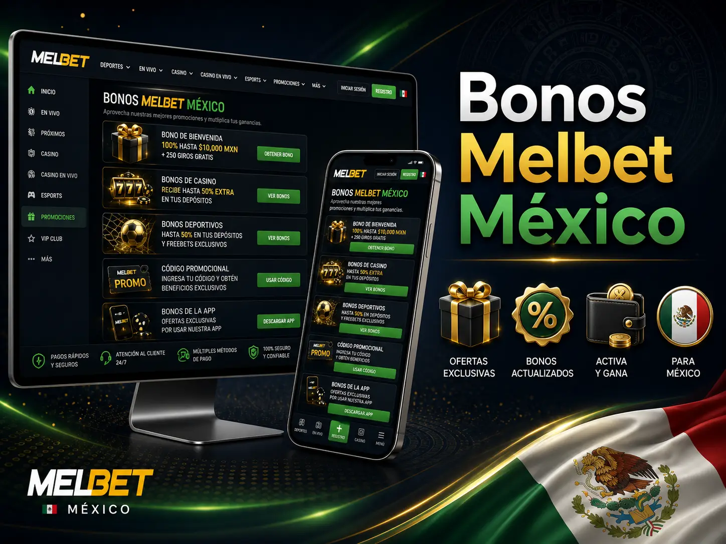 Bonos Melbet en México 2026