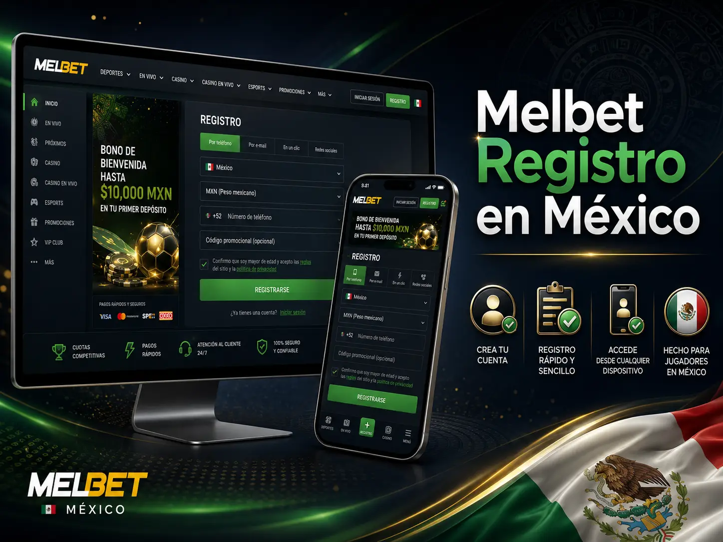 Registro Casino Melbet en México