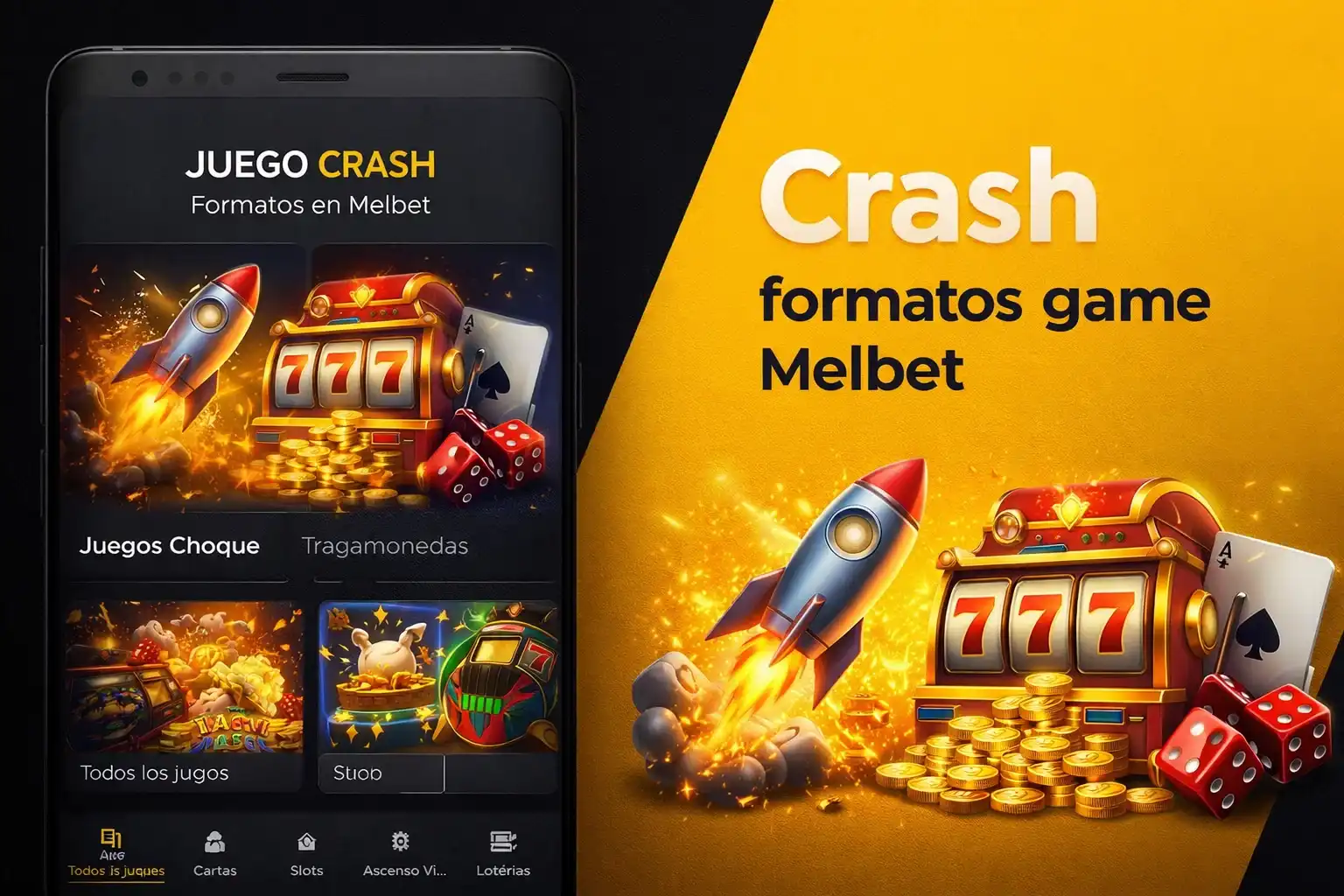 Juegos tipo crash y partidas ultrarrápidas