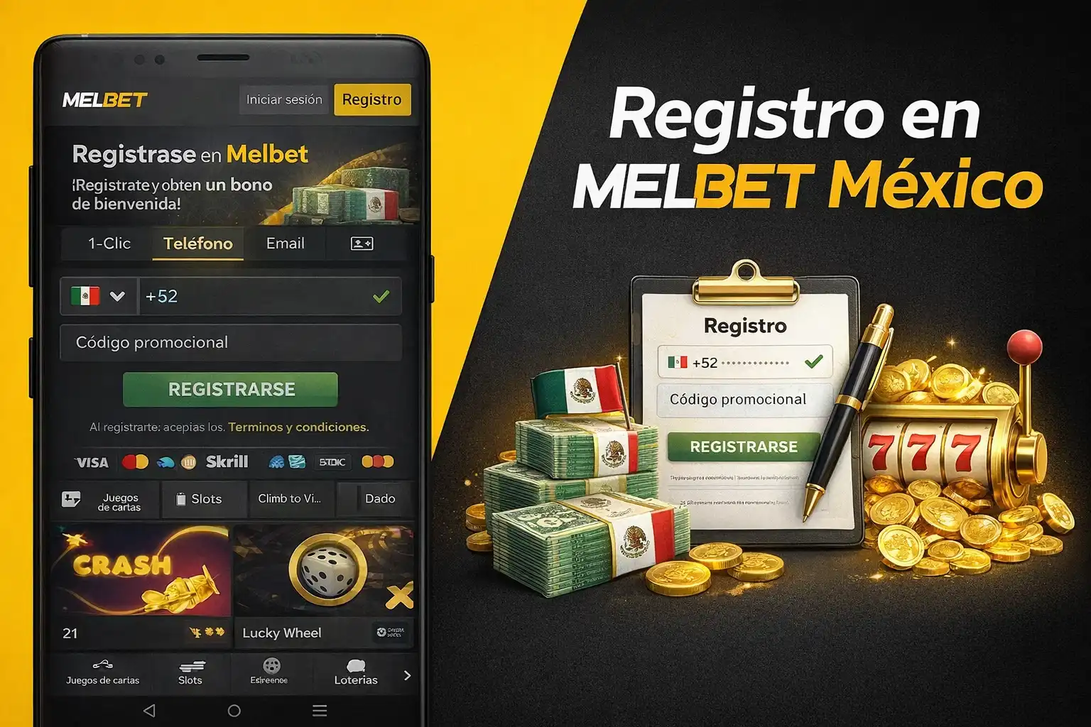 Proceso de alta en Melbet Mexico